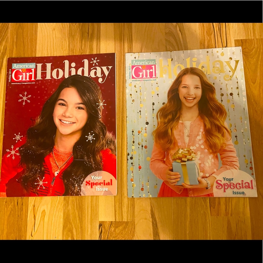 RARE 2 Holiday issues Special Limited Edition American Girl Magazine 2014 - 2015